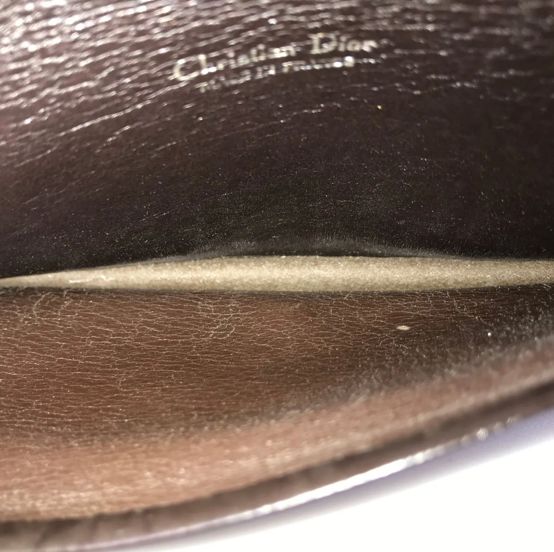Dior portafoglio Bi Fold Trotter Brown