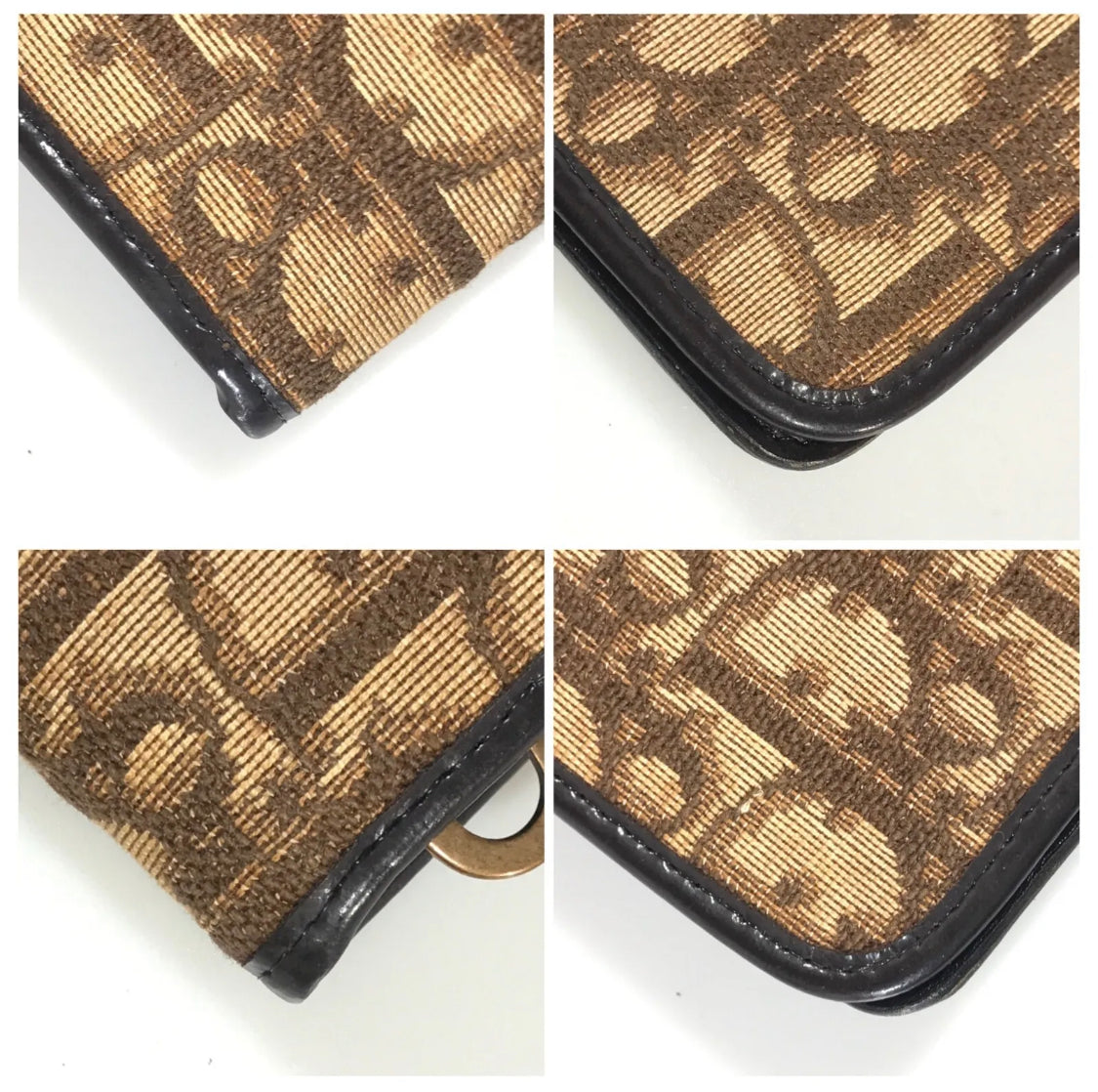 Dior portafoglio Bi Fold Trotter Brown