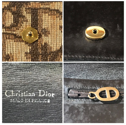 Dior portafoglio Bi Fold Trotter Brown