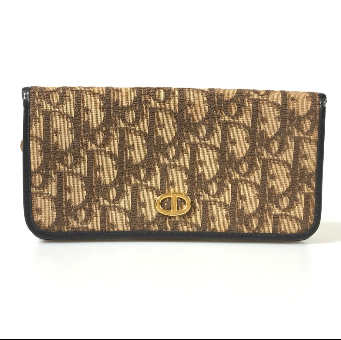 Dior portafoglio Bi Fold Trotter Brown